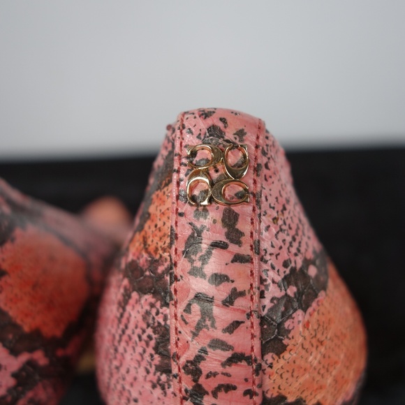 Coach Harlee Two Tone Snake Leather Pump Heels With Original Box, Size 9B - Picture 7 of 16